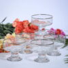 set de 6 copas swirls para helado o ceviche