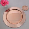 Plato de Fondo Oro Rosa