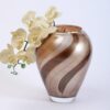 Watercolor taupe vase