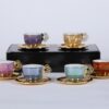 Set de 6 Tazas de Colores Gold