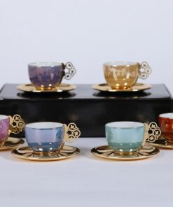 Set de 6 Tazas de Colores Gold