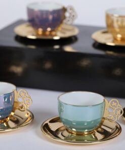 Set de 6 Tazas de Colores Gold - Imagen 2