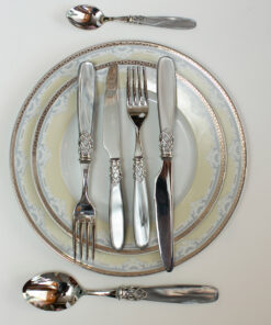 set cubierto stainless steel modelo France-metacrilato gris perlado