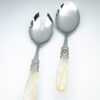 set de cuchara y tenedor  modelo France -metacrilato champana perlado