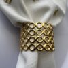 Set x 4 Gold Circles Napkin Rings