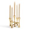 Candelabro Dorado de 5 Brazos