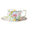Set de Taza de Té Love Birds Celeste