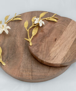 Small Cheese Board - White Jasmin Flower