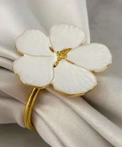 Anillos para Servilletas / white flower