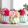 Envolturas para jarrones de flores de color Celeste