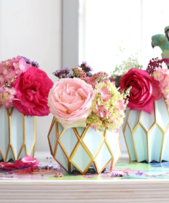 Envolturas para jarrones de flores de color Celeste