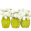 Envolturas para jarrones de flores de color verde manzana