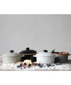 Mini molde para hornear de cerámica con tapa