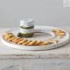 marble cracker and cheese tray
