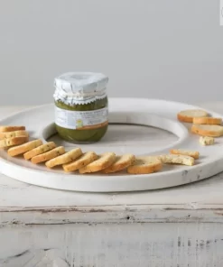 marble cracker and cheese tray