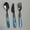 Gift set 3pcs -  baby - modelo France- metacrilato azul