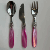 Gift set 3pcs -  baby - modelo France- metacrilato rosa