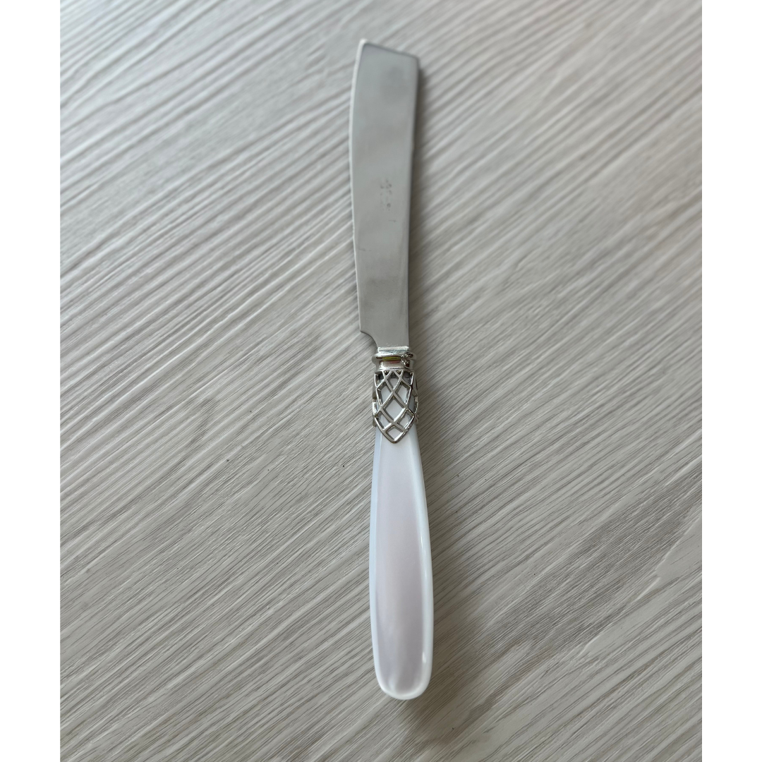 cuchillo para Cake - modelo France-metacrilato blanco perlado