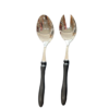 set de cuchara y tenedor  modelo ELBA -metacrilato negro