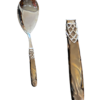 cuchara para arroz  modelo France-metacrilato chocolate perlado