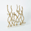Candelabro Dorado Multiusos con Base de Mármol