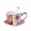 Set Taza de té - Diseño Floral Vintage