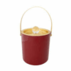 hielera de acero inoxidable esmaltado de 1-1/2 cuartos de galón con perilla de vidrio