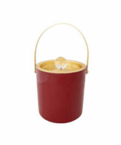 hielera de acero inoxidable esmaltado de 1-1/2 cuartos de galón con perilla de vidrio