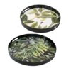 bandejas decorativas redondas con diseño de palmera - small