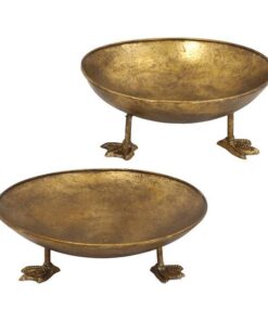 Bowl Gold iron Duck Feet