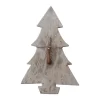Set de tabla en mármol en forma de arbol de navidad con cuchillo de canapé