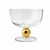 Copas de Vidrio con Base Dorada – Set de 4