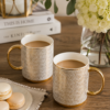 Set de 2 Tazas Dotted con Detalles Dorados