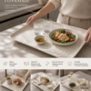 Bandeja Decorativa Premium en Cuero Sintético Texturizado