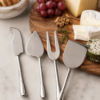 Set de cuchillos para quesos - Martillado - plata
